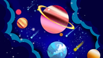 外太空宇宙插画