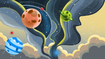 外太空宇宙插画