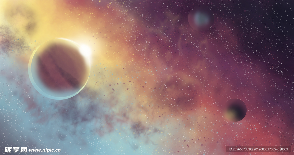 外太空宇宙插画