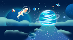 外太空宇宙插画