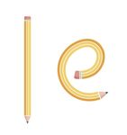 铅笔  变形   e
