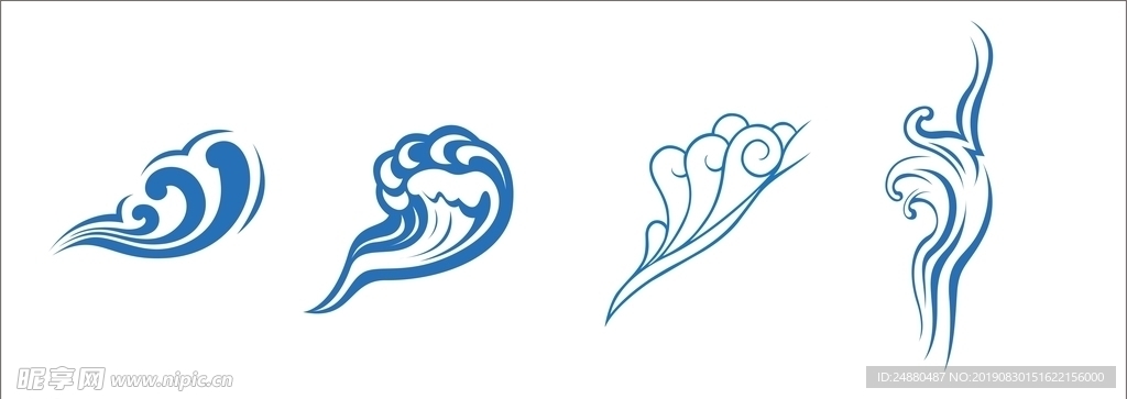 矢量浪花