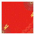 新年喜庆红色云纹背景图