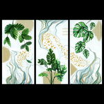 北欧极简热带植物抽象线条装饰画