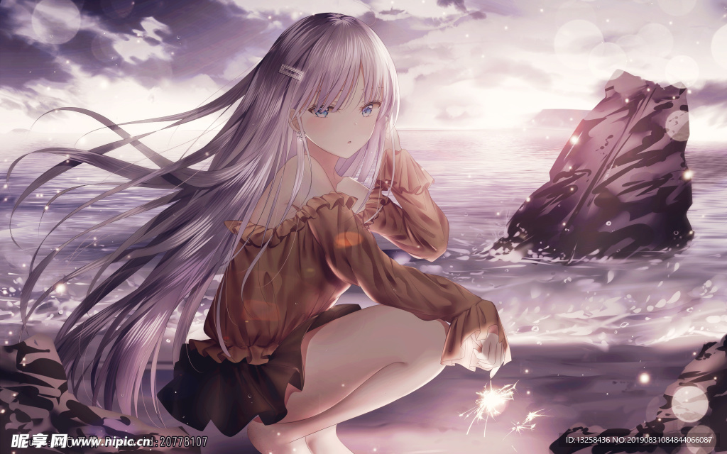 女孩卡通插画动漫人物