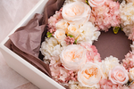 鲜花 礼盒 粉红 玫瑰 花朵
