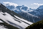 雪 雪峰 云 山峰