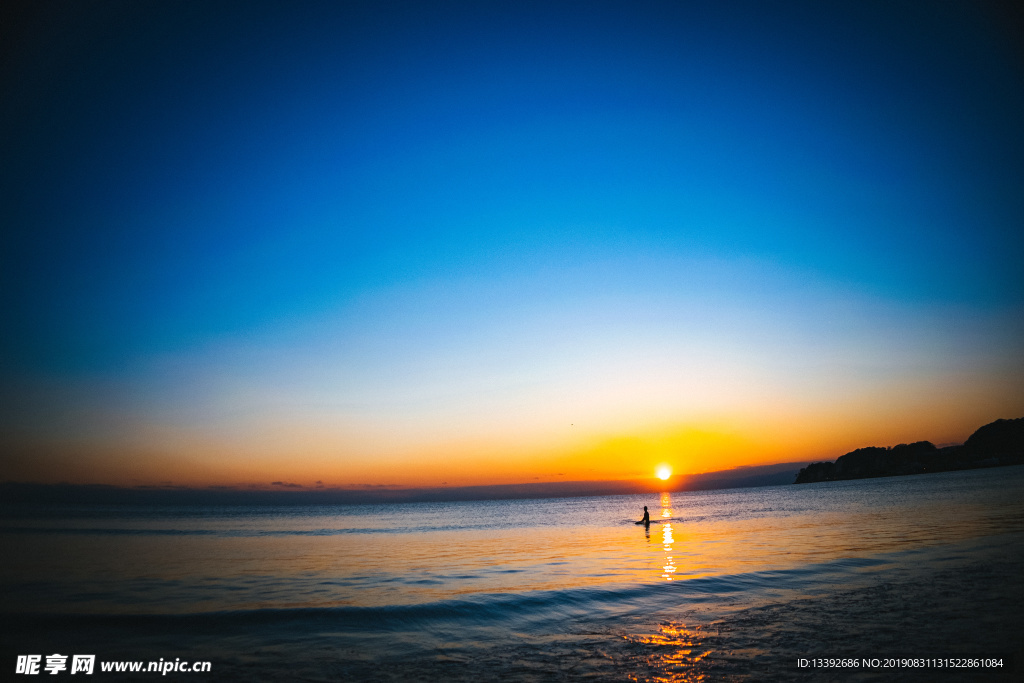 海边 晚霞 落日