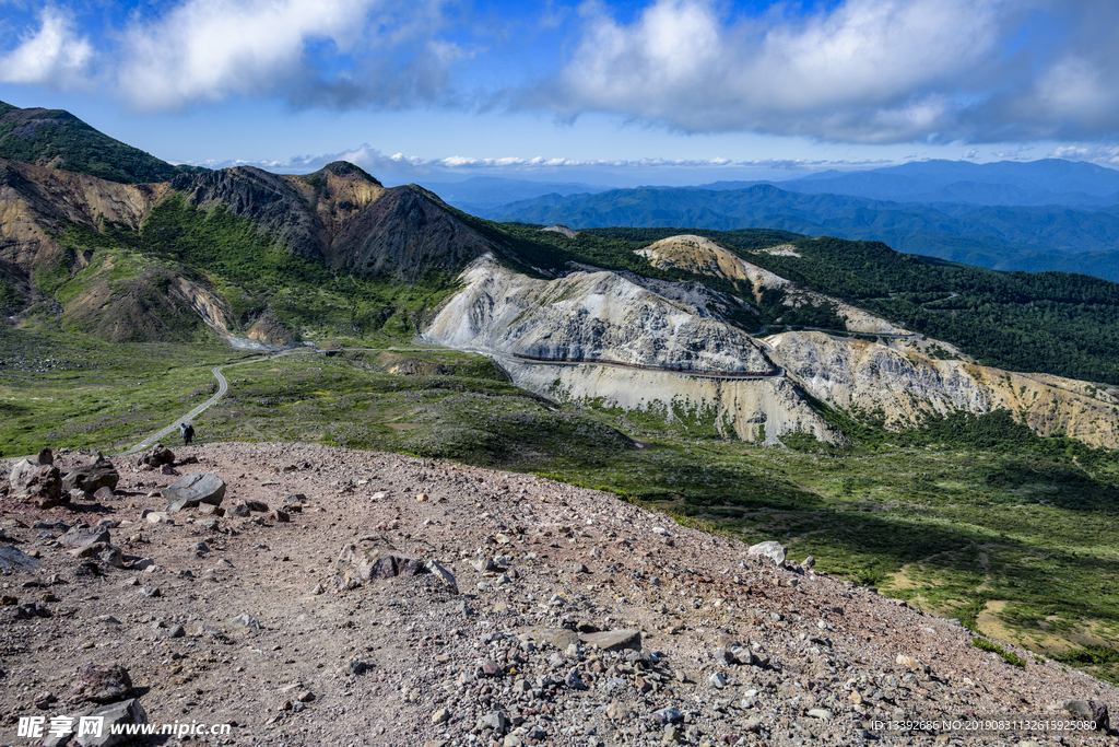 山脉 山峰 云海 蓝天 碧蓝