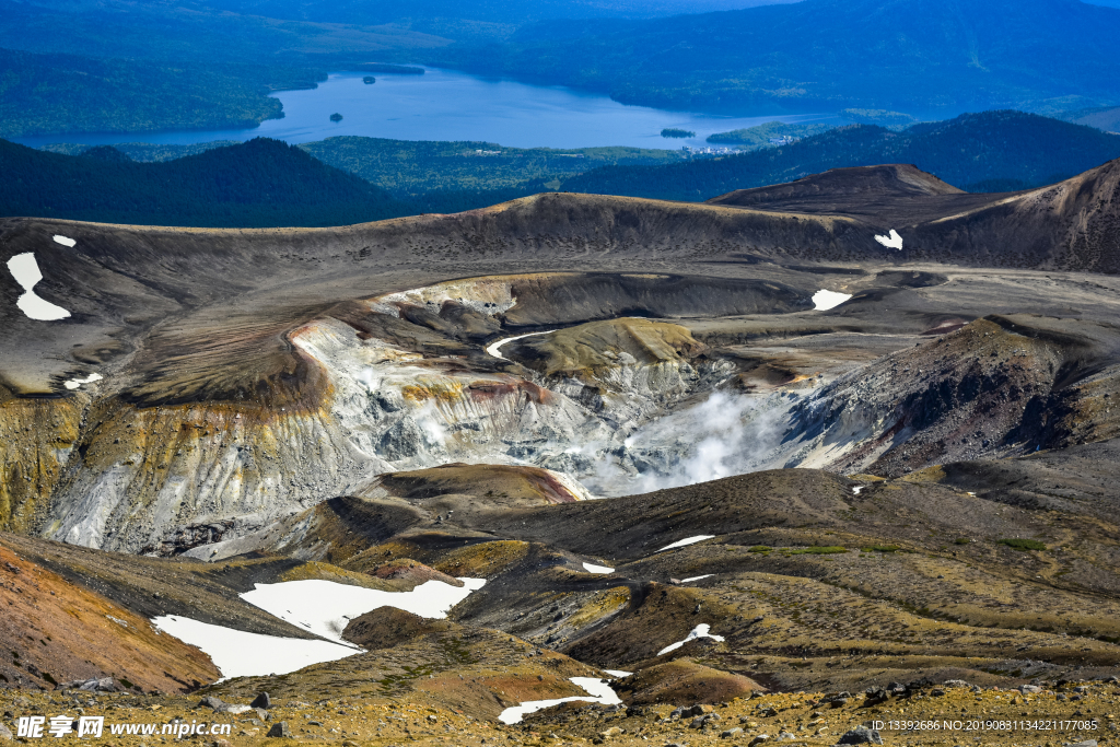 火山 蒸汽 地热 山脉 日本