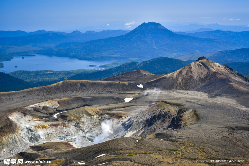 火山 蒸汽 地热 山脉 日本