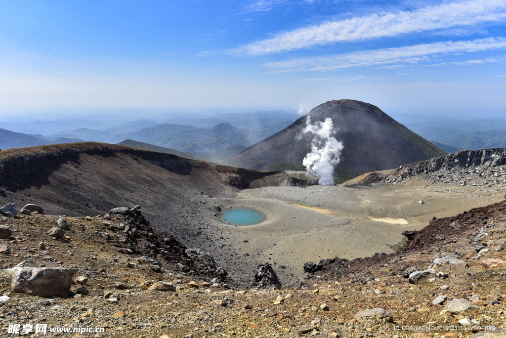 火山 蒸汽 地热 山脉 日本