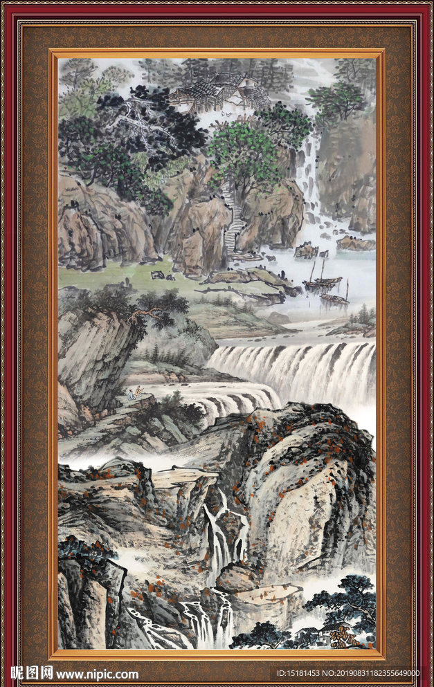 聚宝盆山水