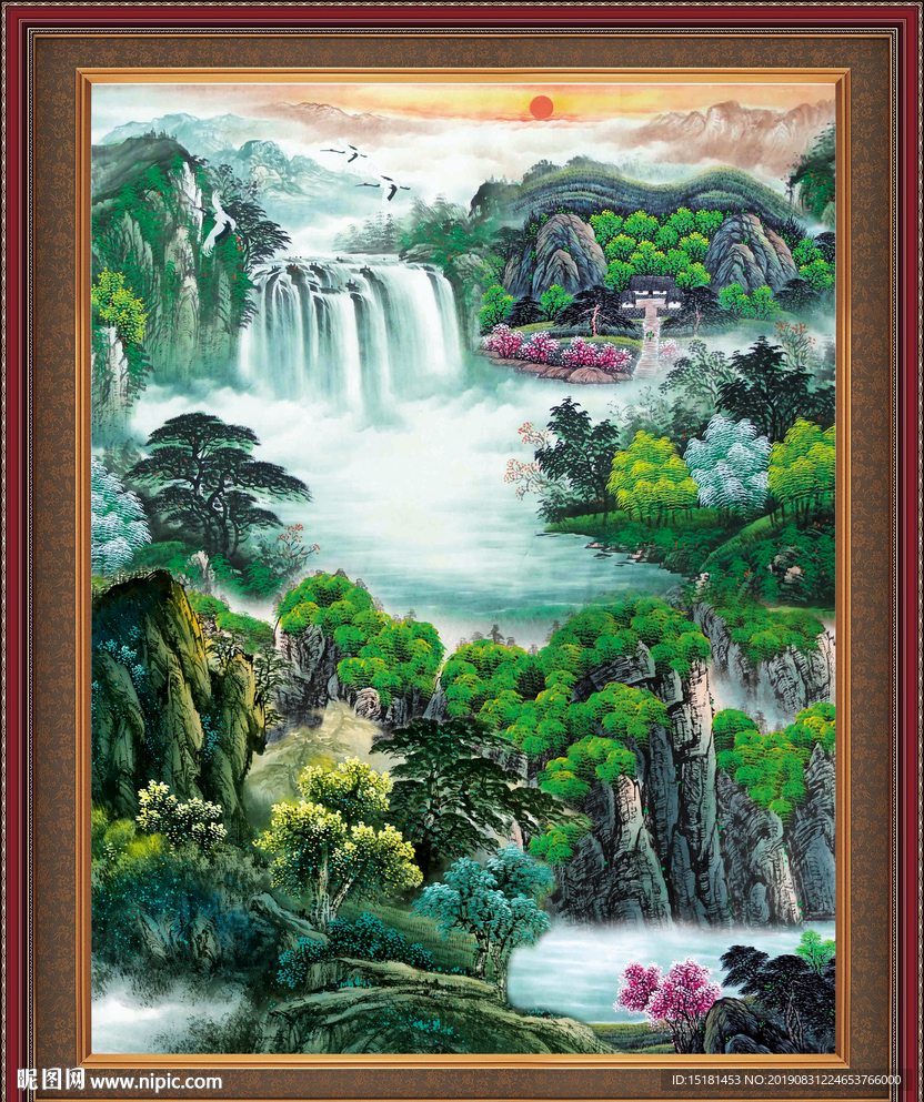 聚宝盆山水