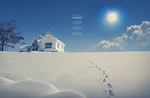 唯美冬季雪景背景