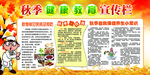 秋季健康教育宣传栏
