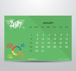 1月日历