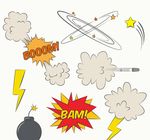 漫画效果和拟声词