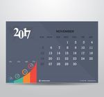 11月的灰色日历