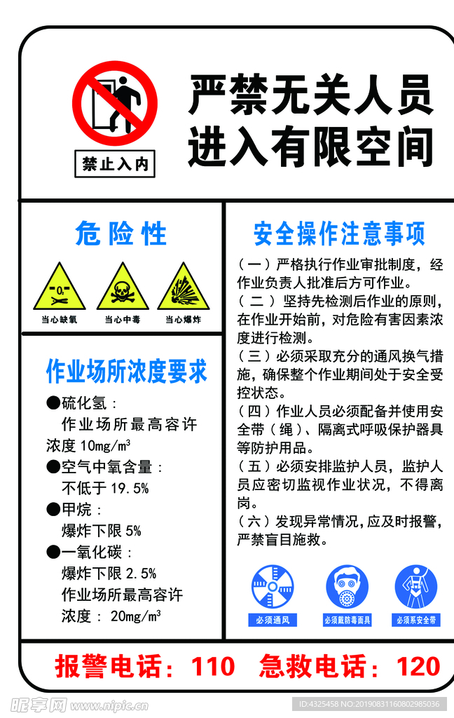 严禁无关人员进入有限空间