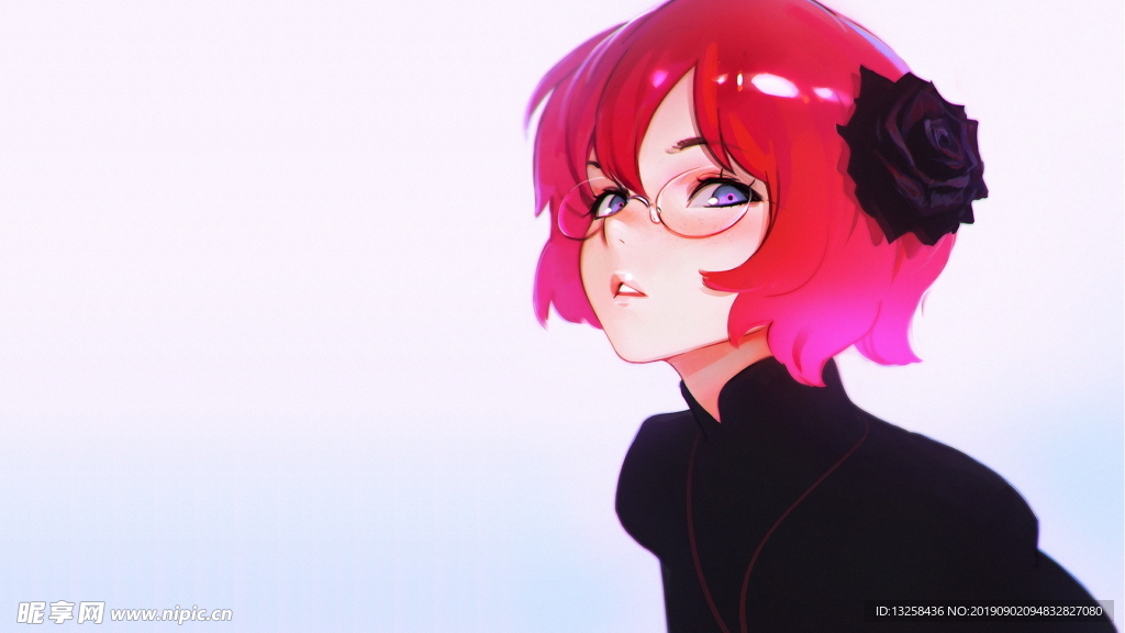 女孩卡通插画动漫人物
