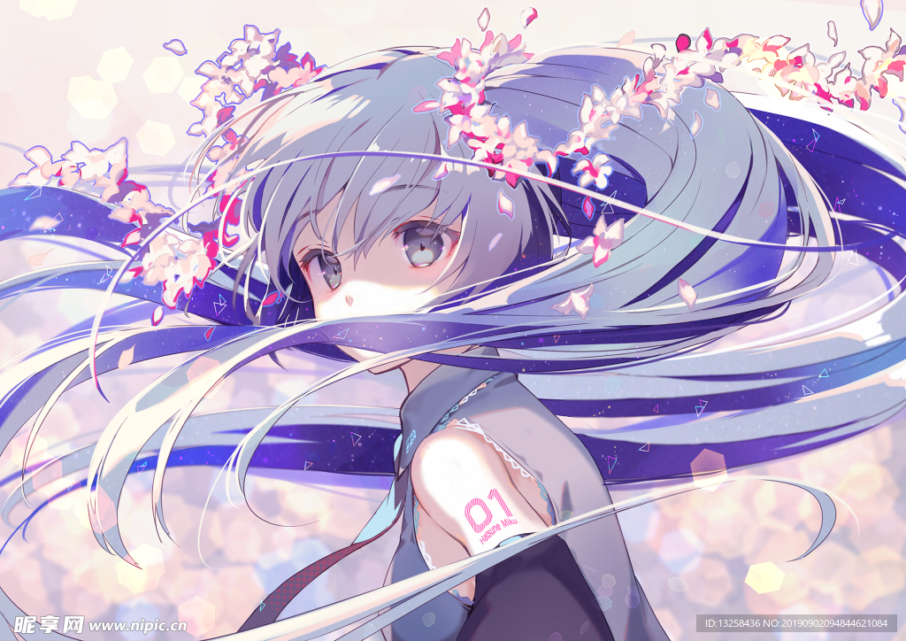 女孩卡通插画动漫人物