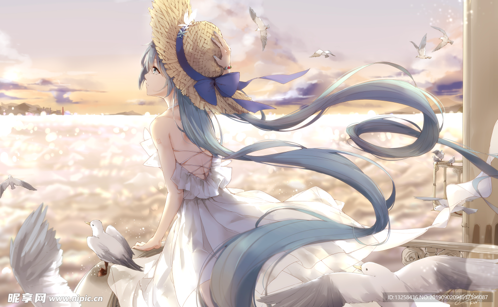 女孩卡通插画动漫人物