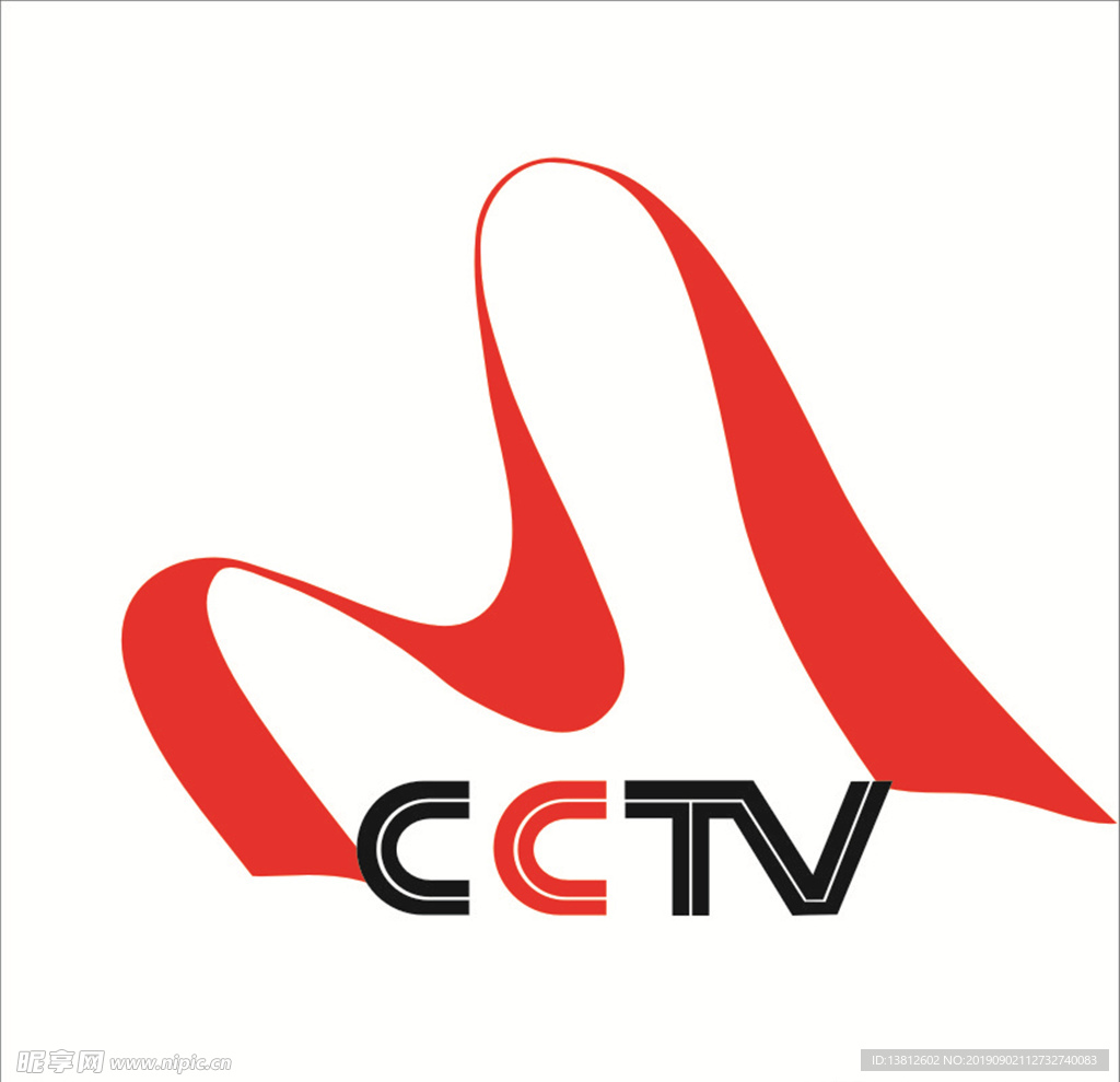 CCTV 标志 飘带