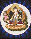 藏传佛教女神白塔拉长寿女神