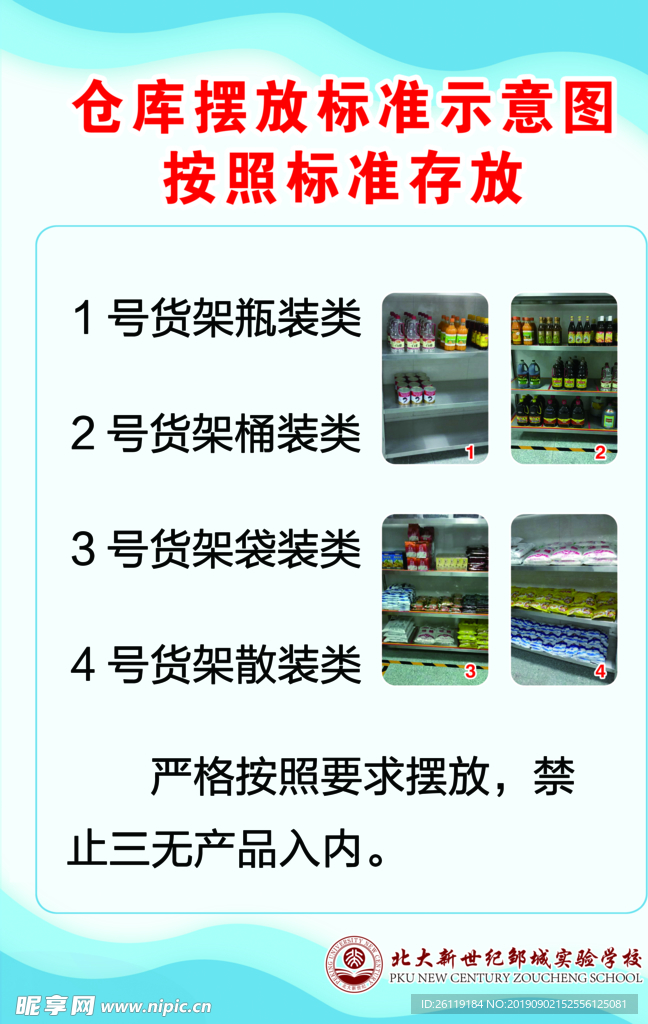 仓库标准示意图