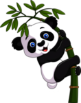 卡通熊猫 免扣 PNG 透明背