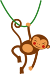 卡通猴子 免扣 PNG 透明背
