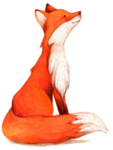 卡通狐狸 免扣 PNG 透明背