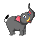 卡通大象 免扣 PNG 透明背