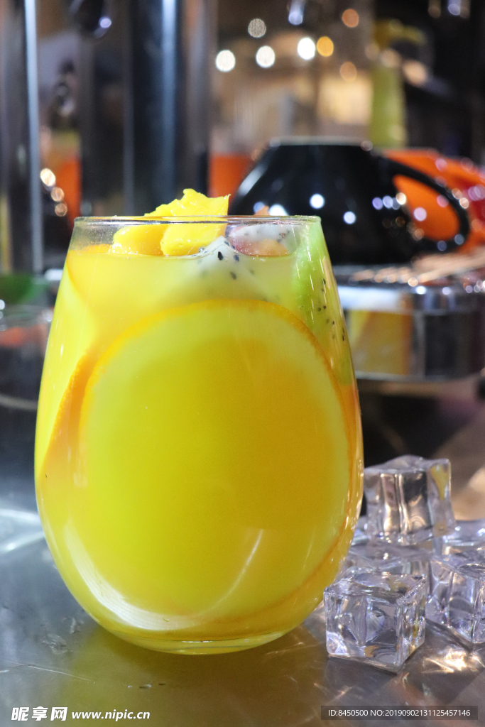 香橙水果茶
