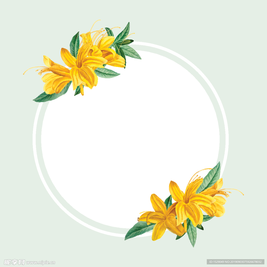 花卉边框
