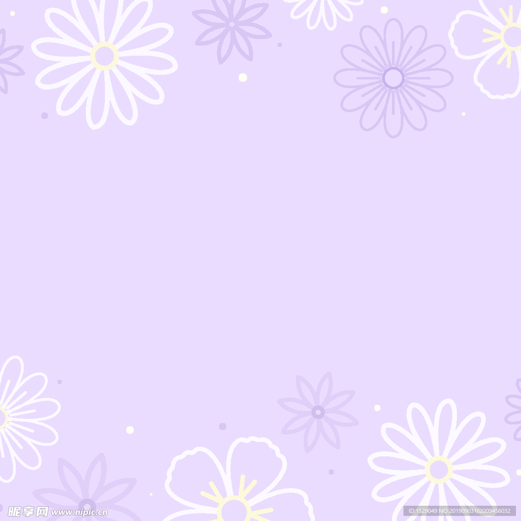 淡彩花朵底纹
