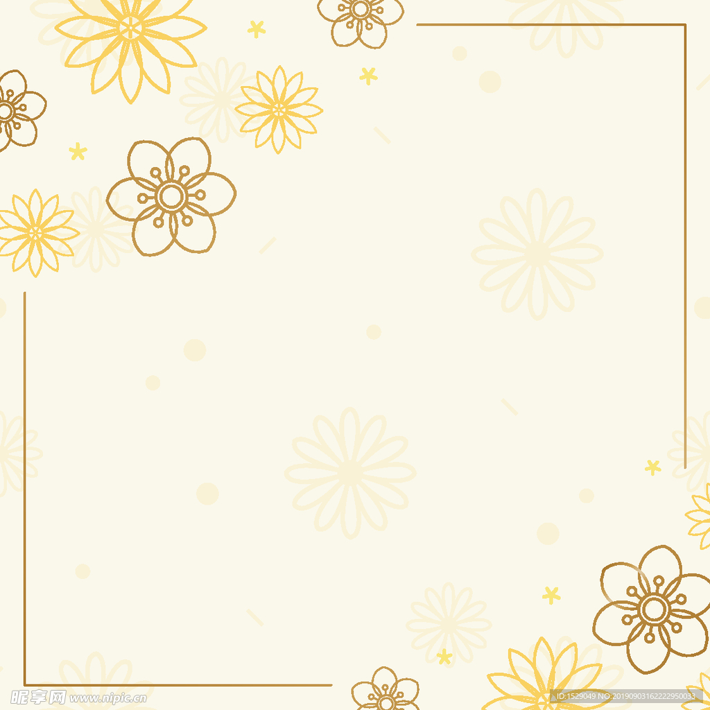淡彩花朵底纹