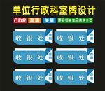 科室门蓝色制作牌