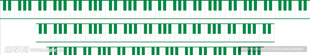 琴键 绿色 矢量 简单 音乐