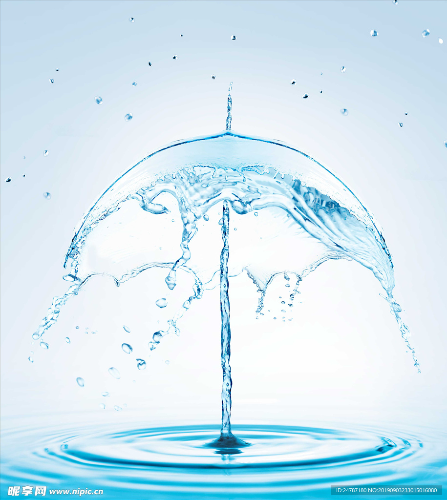 雨伞水液态