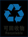 可回收物垃圾标示