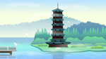中国风建筑宝塔插画