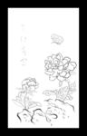 牡丹 阴刻