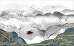 水墨山水画