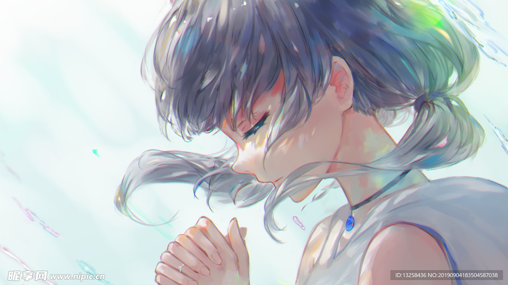 女孩卡通插画动漫人物