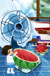 夏至插画
