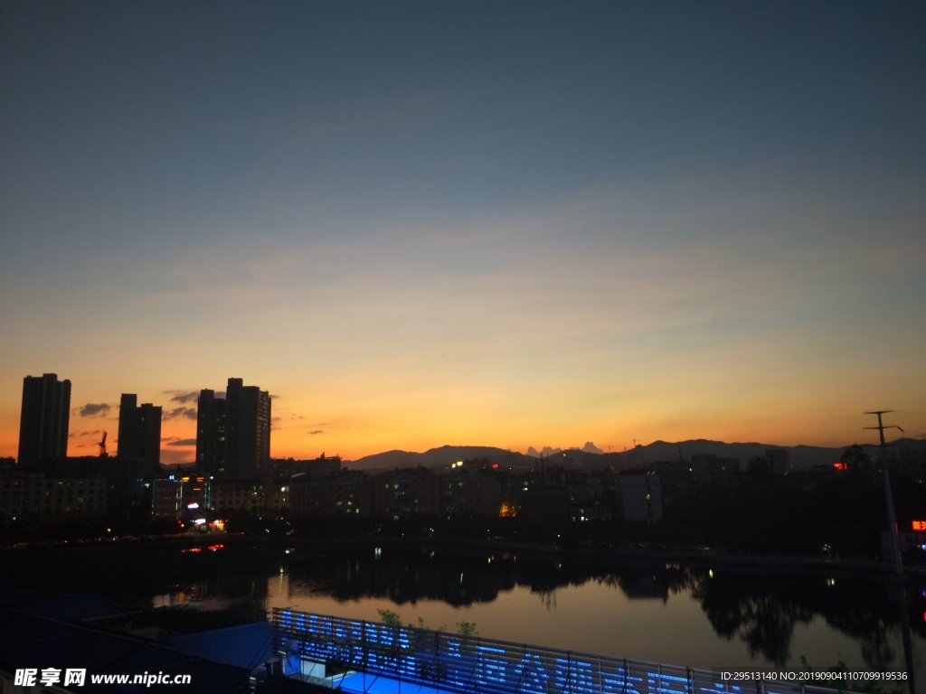夕阳摄影