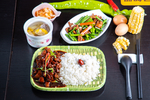 红烧肉盖浇饭
