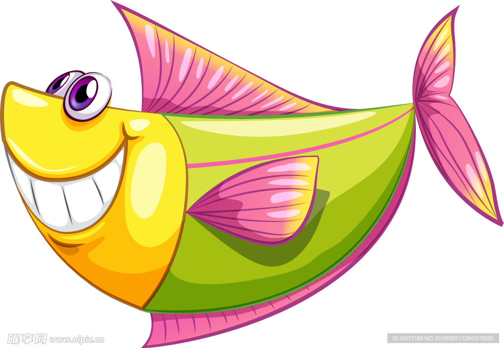 卡通海洋生物